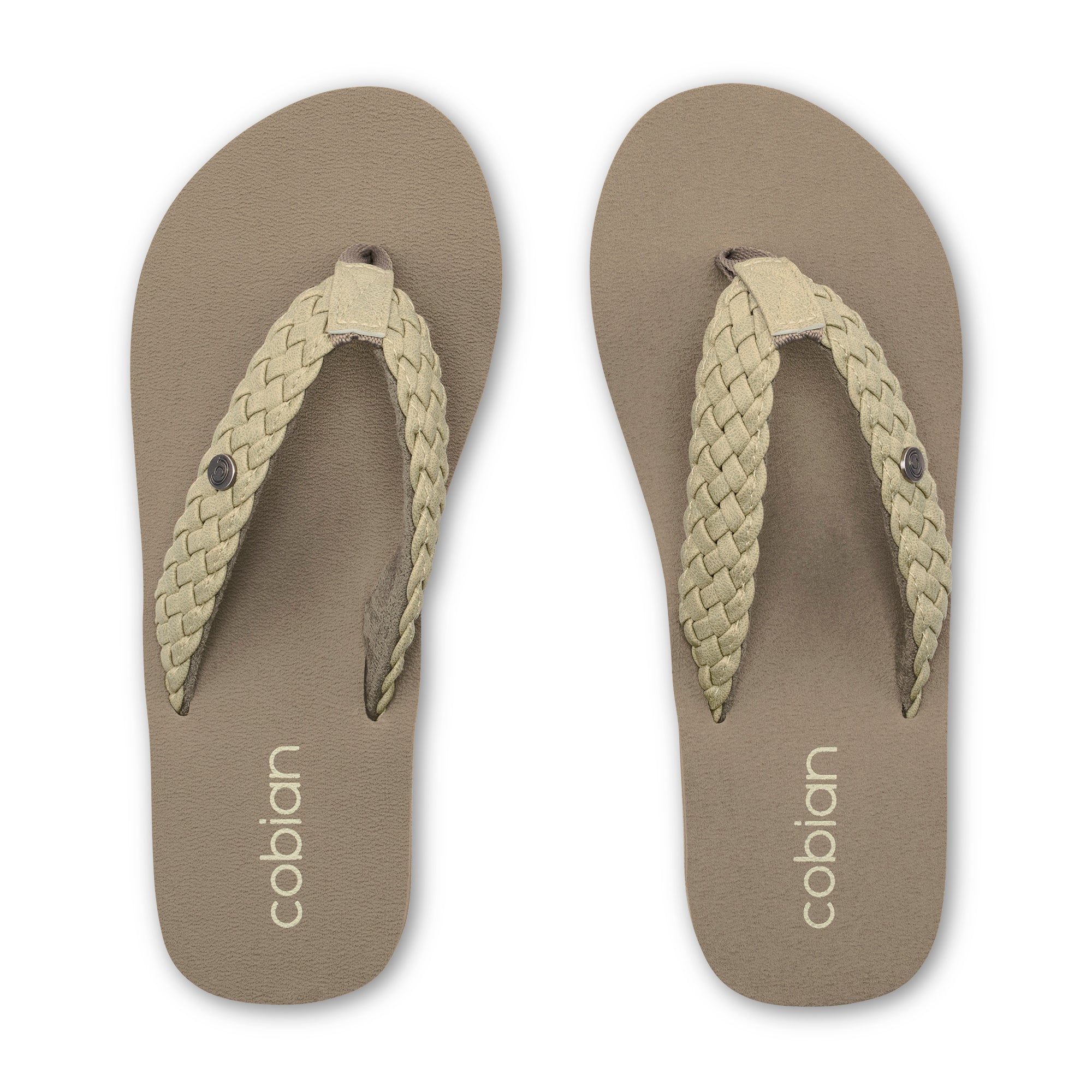 Braided Bounce Flip Flops for Women - Comfortable Beach Sandals with Arch Support - Perfect for Pool, Vacation, and Summer Outdoor Activities