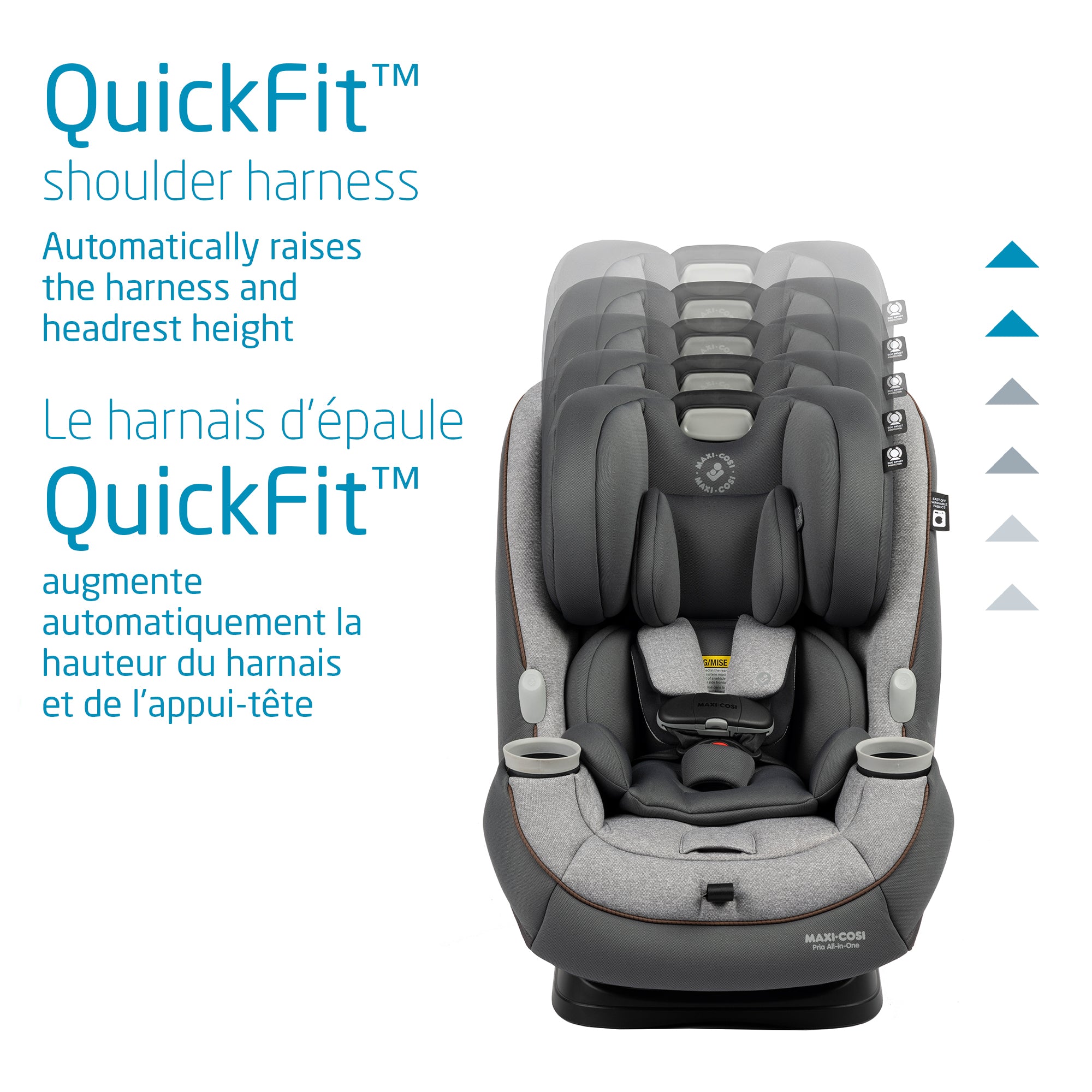 Maxi Cosi Pria All-in-One Convertible Car Seat for Infants & Toddlers - Safe & Comfortable 3-in-1 Design for Rear-Facing, Forward-Facing & Booster - Perfect for Travel, Daily Commute & Family Road Trips
