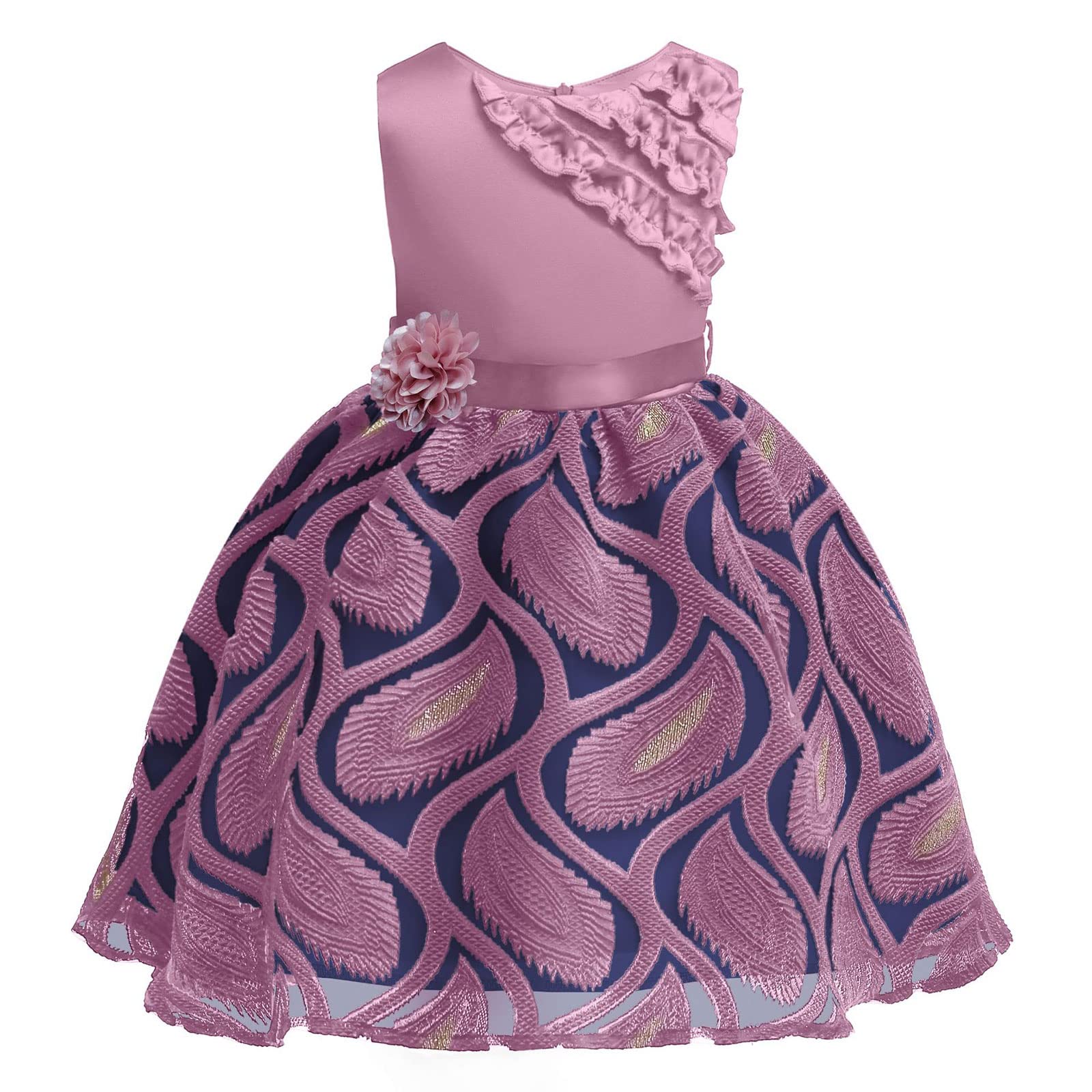 **Princess Dresses for Girls | Colorful Flower Baby Party Dresses | Flower Girl Dresses for Weddings & Special Occasions | Perfect for Birthday Parties, Pageants & Formal Events**