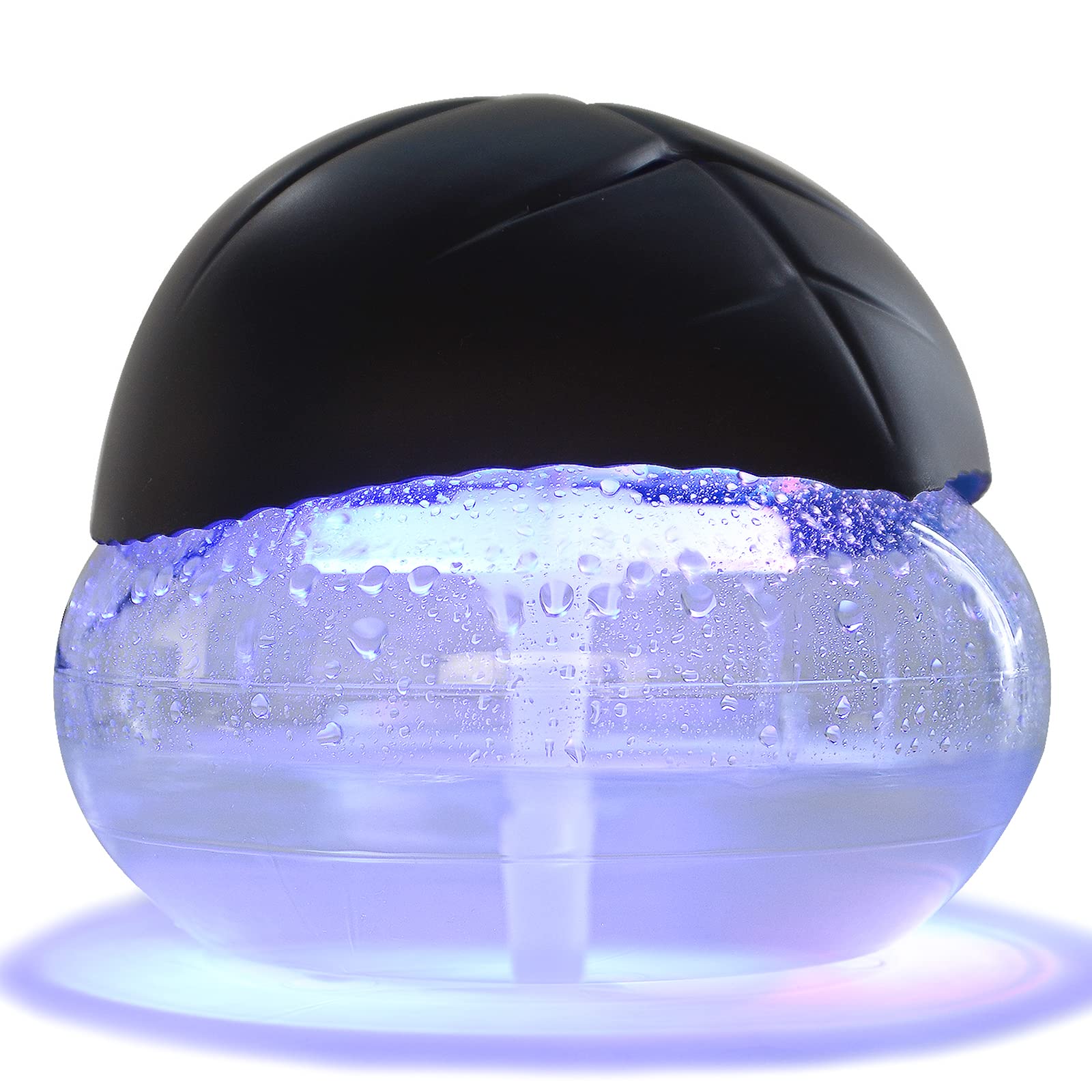 Water-Based Air Purifier & Freshener with 7-Color LED Lights - Odor Eliminator for Home, Office, Bedroom - Black | Improves Air Quality & Creates Relaxing Atmosphere