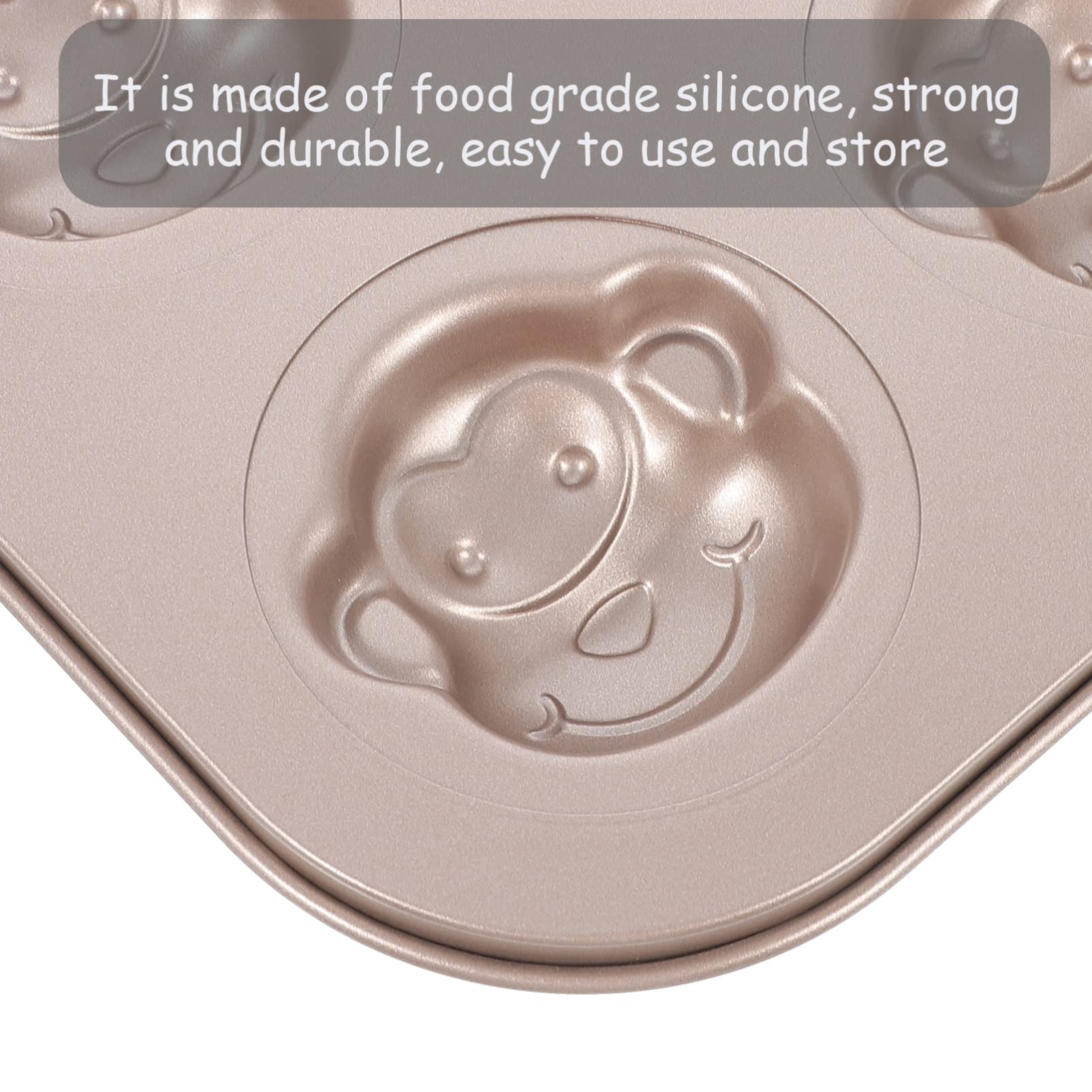 Monkey Cake Mold - 3D Animal Baking Pan for Donuts, Muffins & Chocolate - Carbon Steel Cartoon Cake Tin - Perfect for Birthday Parties, Baby Showers & DIY Desserts