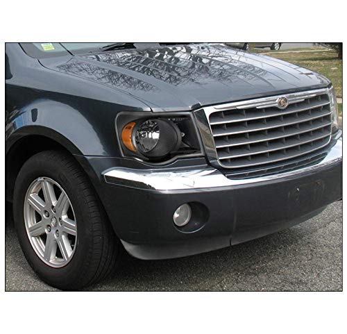 2007-2009 Chrysler Aspen Replacement Headlights - Black Housing with 6.25