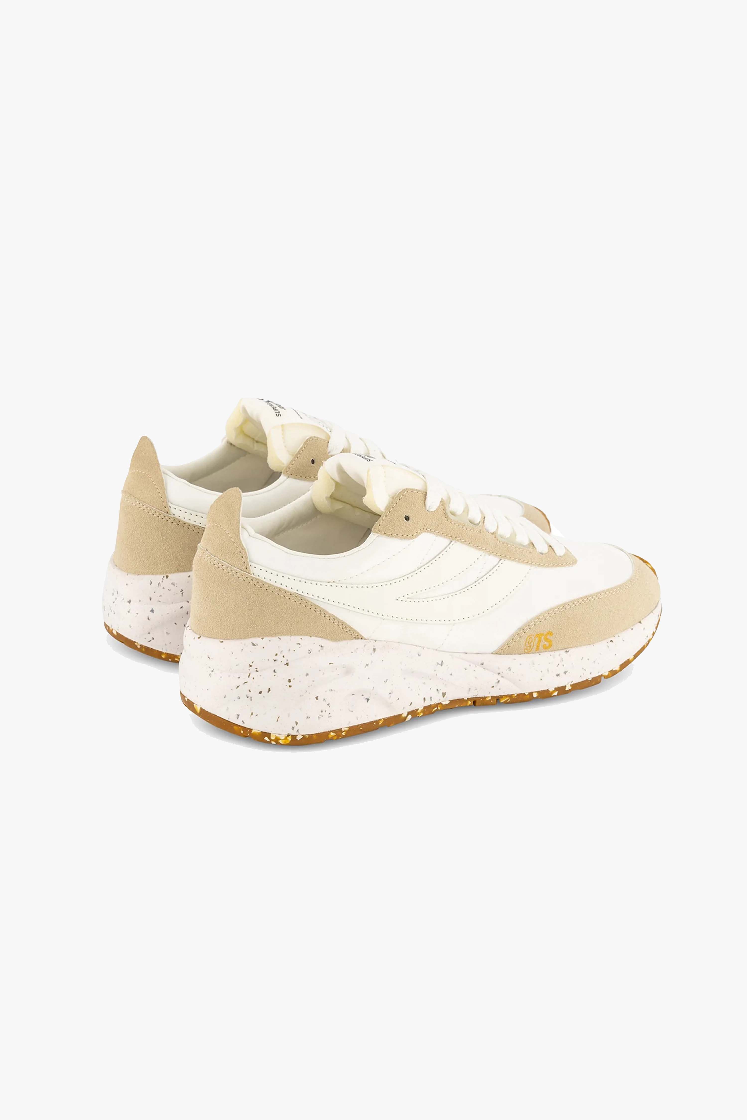 4089 Beige 9TS Slim Vegan Leather Sneakers - Comfortable & Stylish Women's Shoes for Casual Wear, Work & Everyday Outfits