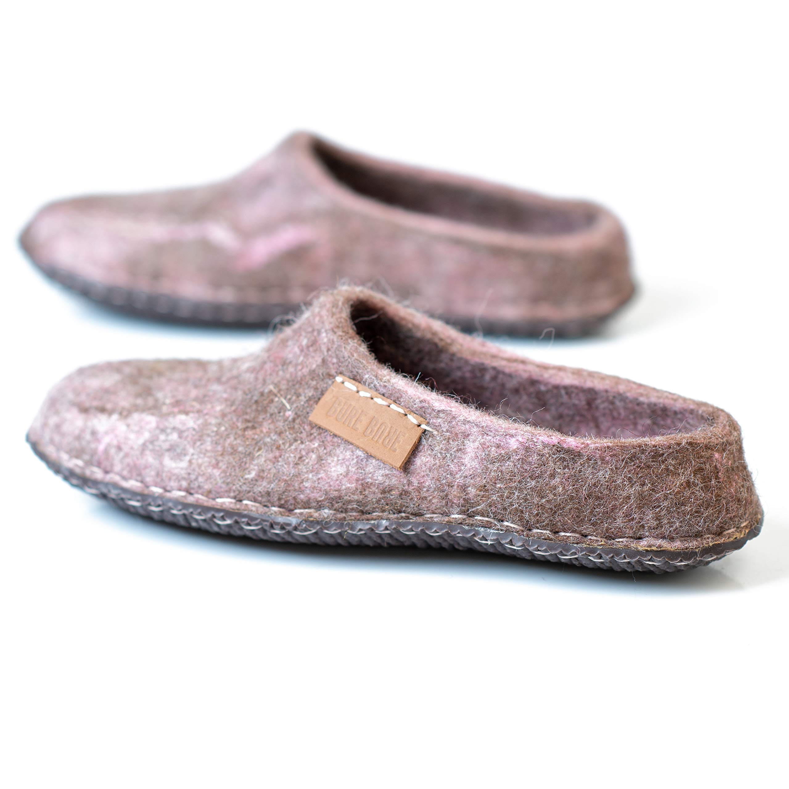 Cozy Women's Wool Slippers with Non-Slip Rubber Sole - Perfect House Shoes for Winter & Mother's Day Gift Idea - Great for Indoor Comfort, Lounging & Cold Weather Wear