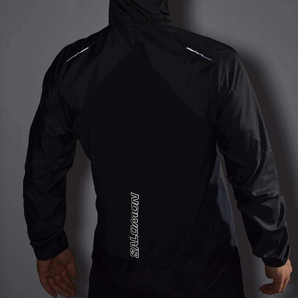 Salomon Men's Bonatti Cross FZ Hoodie - Lightweight Water-Resistant Hiking Jacket for Outdoor Adventures, Camping & Trail Running
