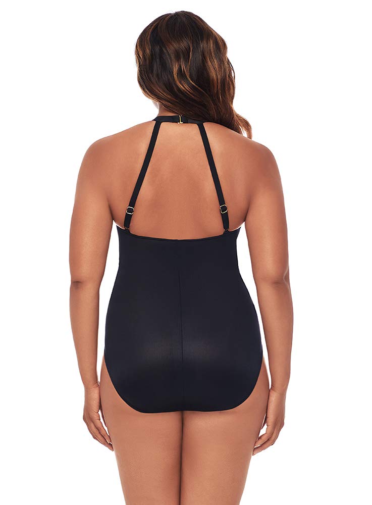 Miraclesuit Women's One Piece Swimsuit - Tummy Control Soft Cup Swimwear with Wrap Design | Perfect for Beach Vacations, Pool Parties & Summer Getaways