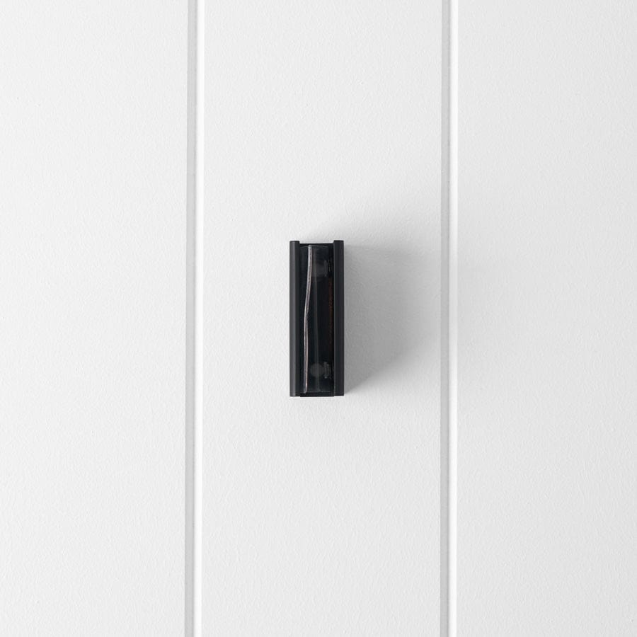Matte Black Shower Glass Clamp - Heavy Duty Bathroom Shower Door Holder for Modern Home & Spa Use