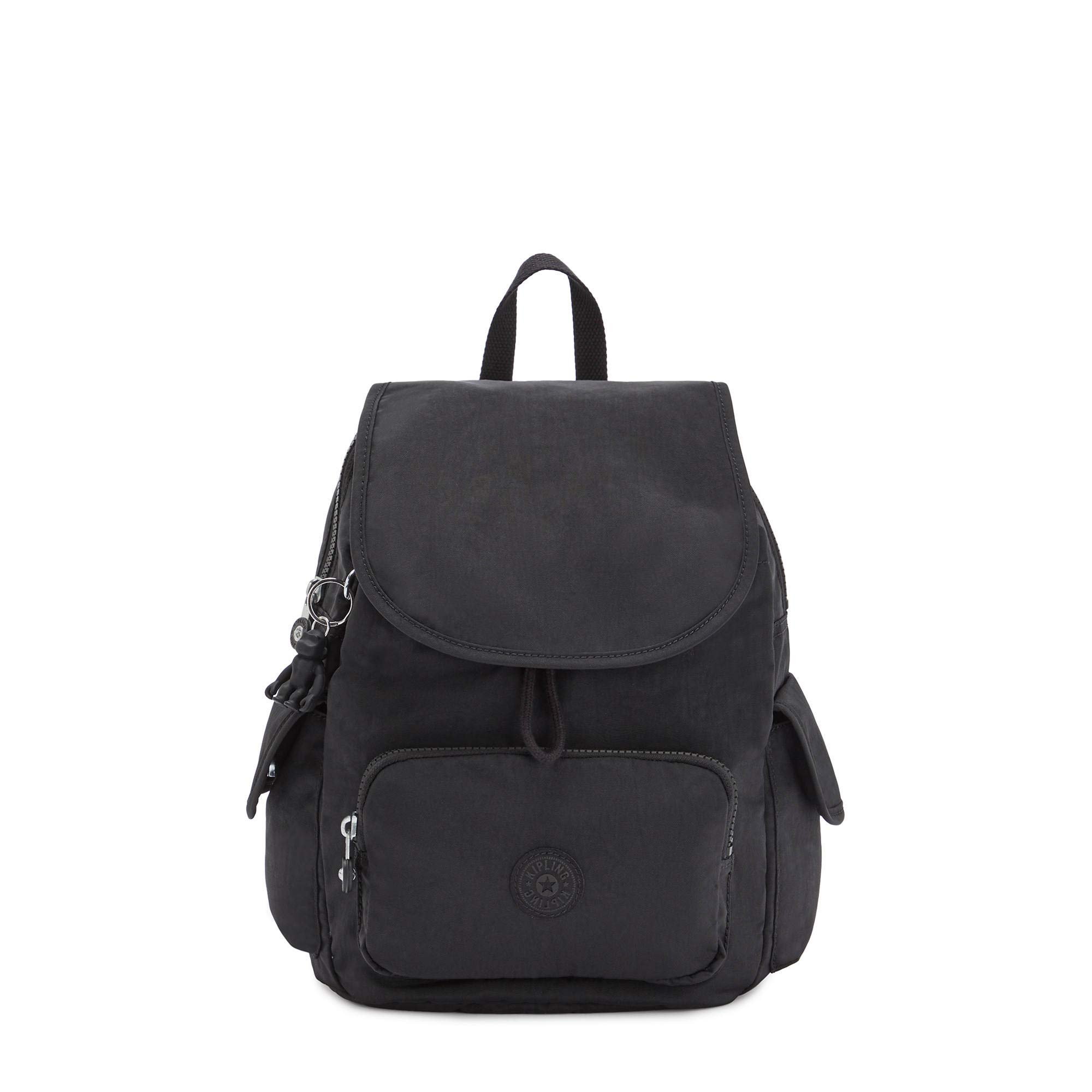 Kipling Women's City Pack Small Backpack - Lightweight Versatile Daypack for Work, Travel & School - Stylish Black Noir Crossbody Bag for Everyday Use