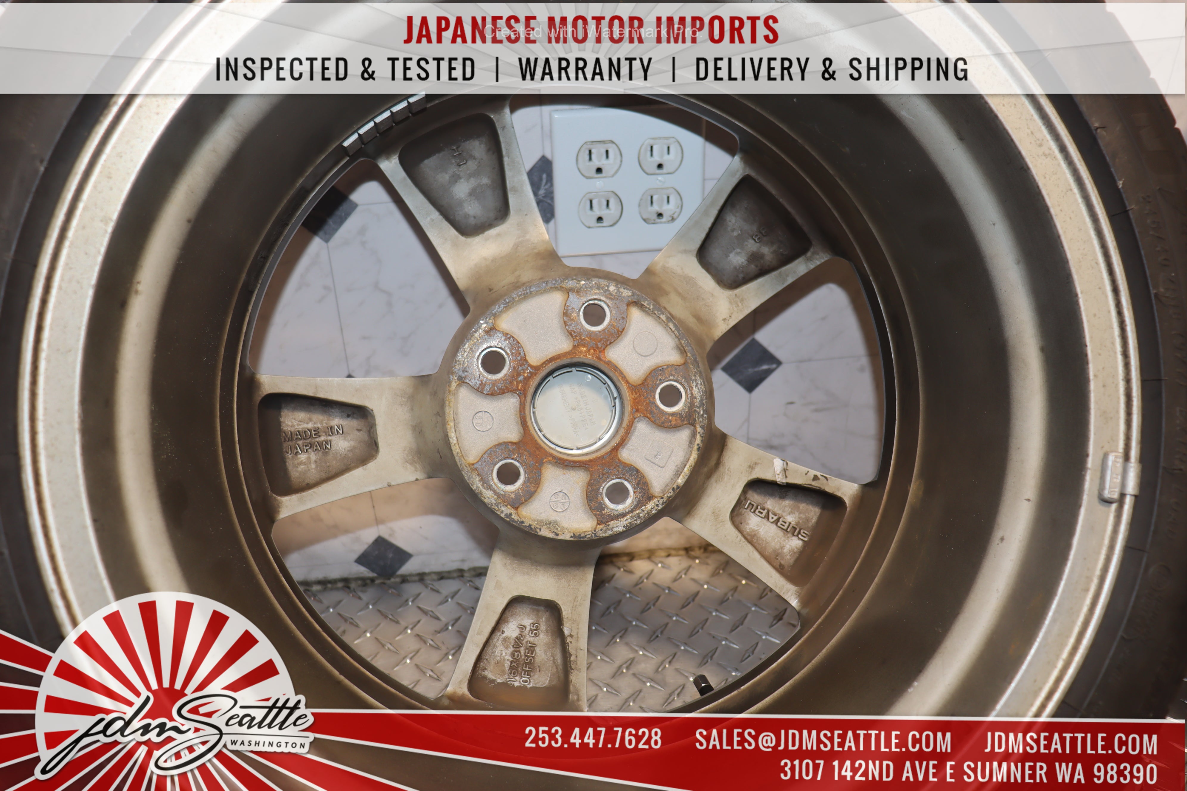 2008-2014 Subaru Impreza WRX STI GRB OEM Factory Stock Wheels - Set of 4 - Perfect for Replacement or Restoration Projects