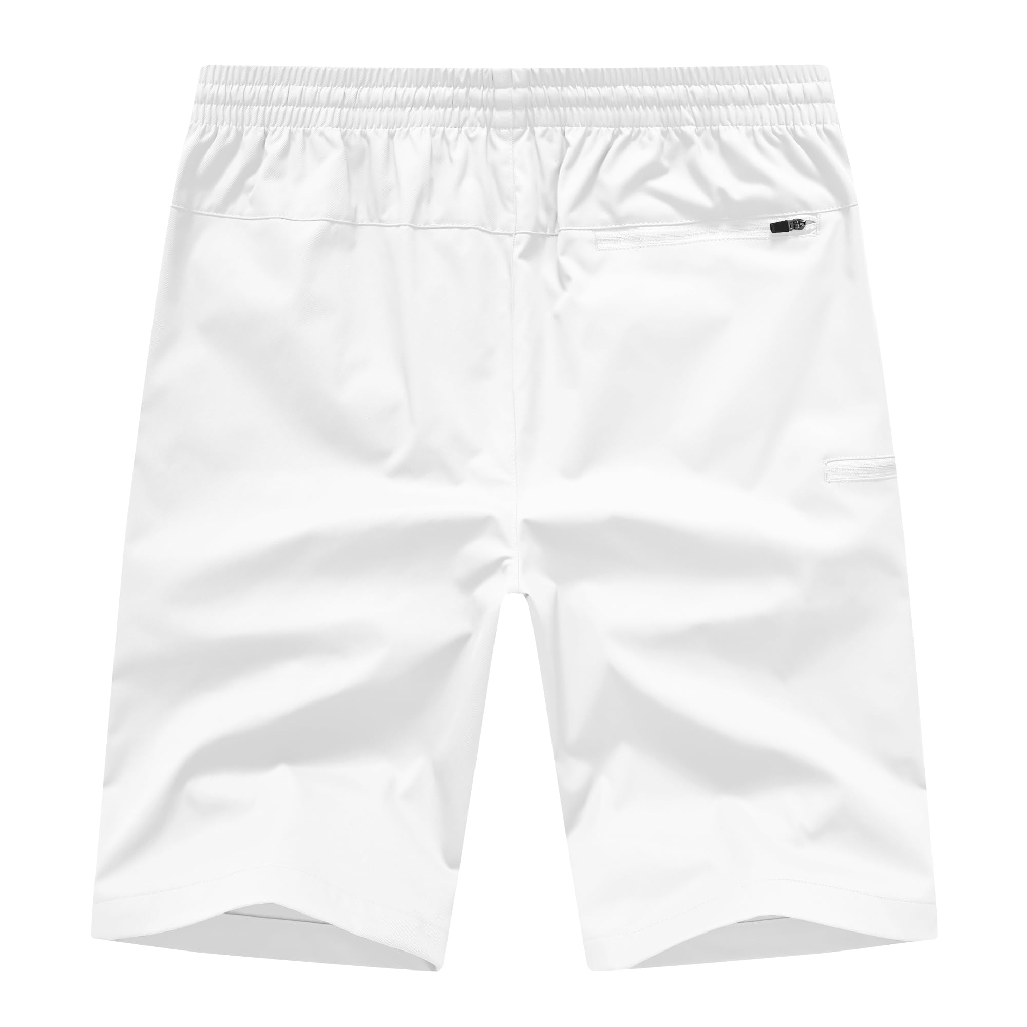 Men's Casual Shorts - Elastic Waist with Drawstring, 9 Inch Inseam, Loose Fit Summer Shorts for Outdoor Activities, Beach, Gym & Travel