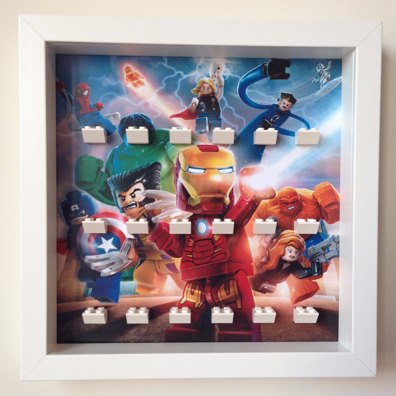Lego® Marvel Super Heroes Minifigure Display Frame - Collectible Minifigures Showcase for Home & Office Decor