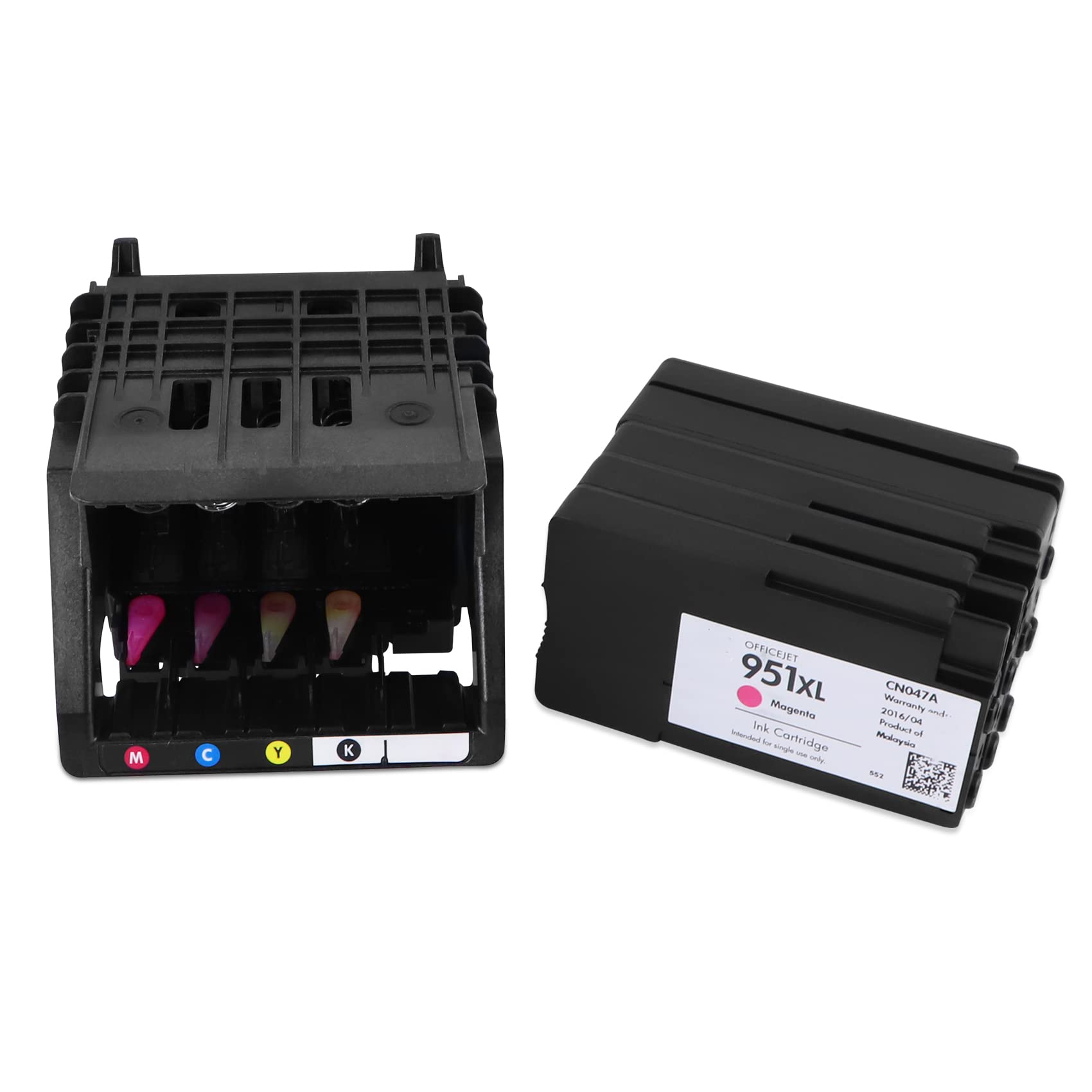 HP Officejet Pro 8100 8620 8610 8650 251DW 276DW Printer Printhead Replacement Kit - Compatible with 8600 950 951 950XL 951XL Print Heads - High-Quality Printer Replacement Parts for Home & Office Use