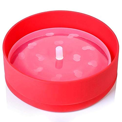 JF-XUAN Microwave Popcorn Maker - Silicone Collapsible Popcorn Bowl with Lid, Red Foldable Kitchen Tool for Homemade Snacks | Perfect for Movie Nights, Parties & Family Snack Time