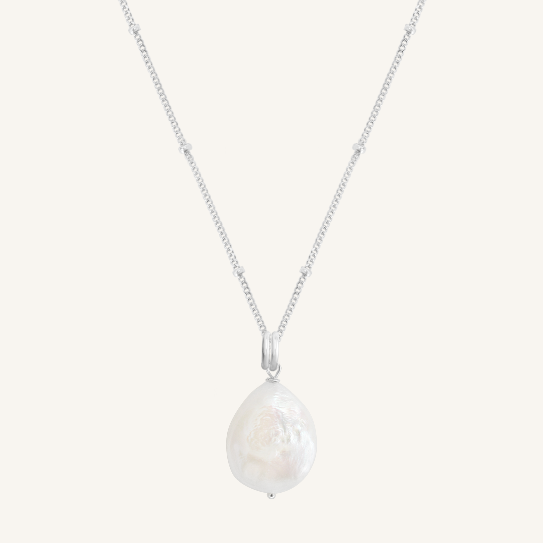 Elegant Capri Pearl Charm Necklace for Women - Dainty Layering Jewelry for Weddings, Parties & Everyday Wear