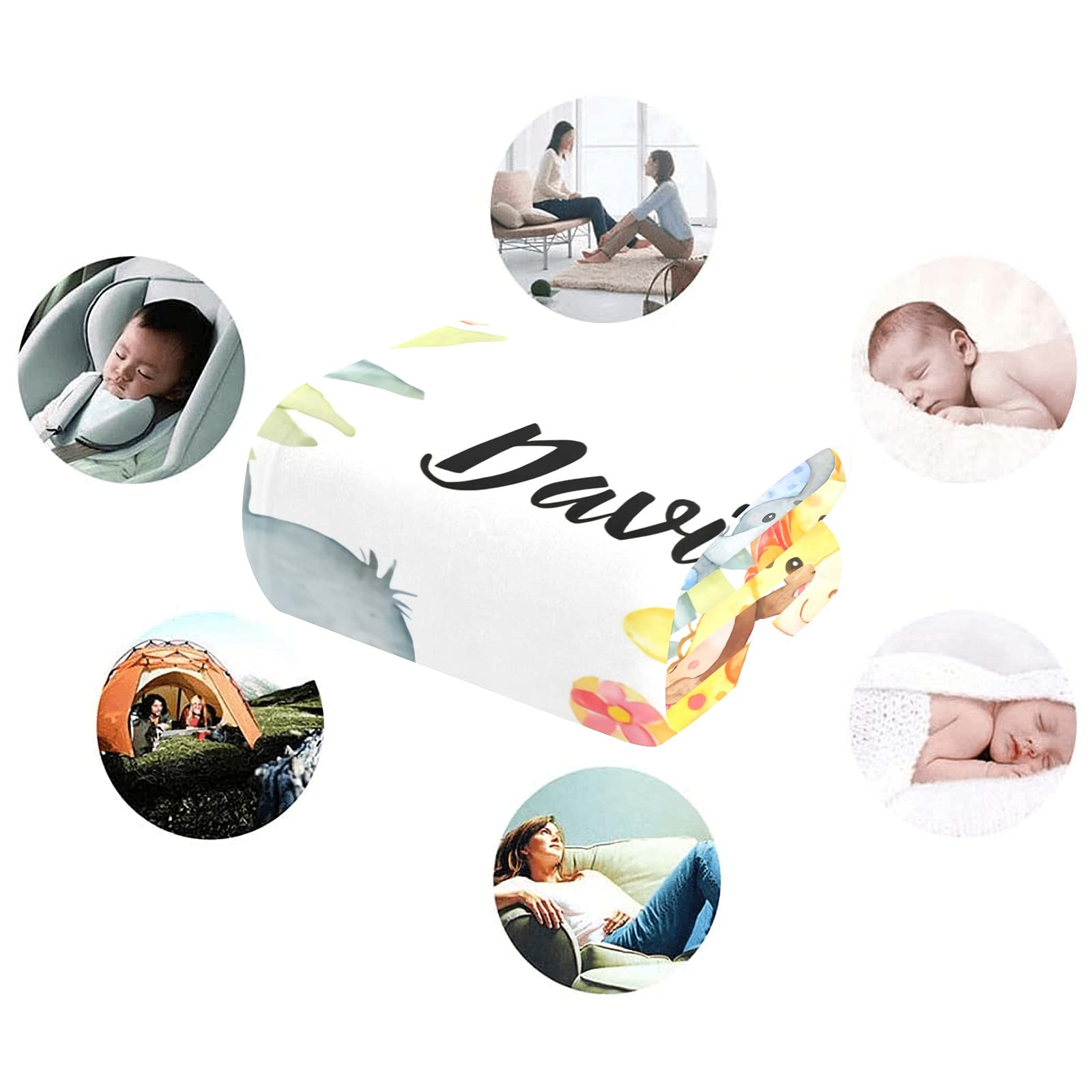 Personalized Baby Name Blanket - Custom Embroidered Soft Blanket for Newborns | Perfect Baby Shower Gift for Boys & Girls | Nursery Decor & Keepsake | Ideal for Cuddling, Photo Props & Special Occasions