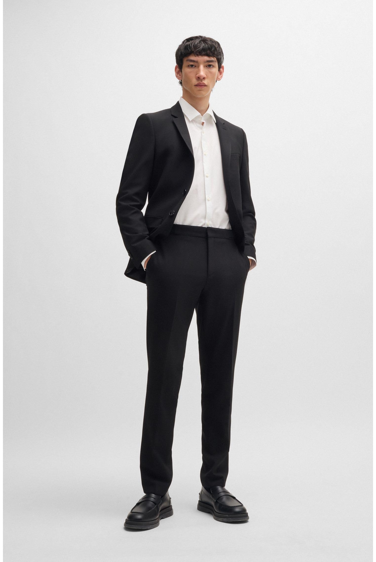 Hugo Boss C-Jenno Easy Iron Plain Dress Shirt for Men - Premium Non-Wrinkle Business Casual Shirt - Perfect for Office, Meetings & Formal Events (Model 50289499)