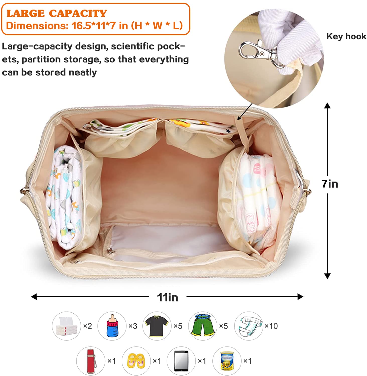 **Limhoo Waterproof Camo Diaper Backpack for Men & Dads – Large Canvas Baby Care Bag for Travel, Outings & Daily Use**