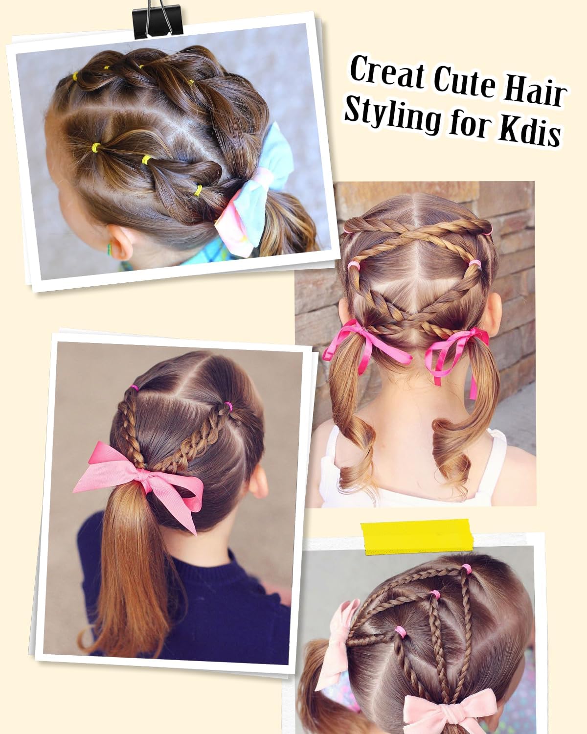 Hair Wax Stick for Flyaways & Styling - Hair Bun Maker & Slick Pomade for Women, Men & Kids - Strong Hold Hair Gel for Smooth Looks - Perfect for School, Parties & Daily Hairstyling