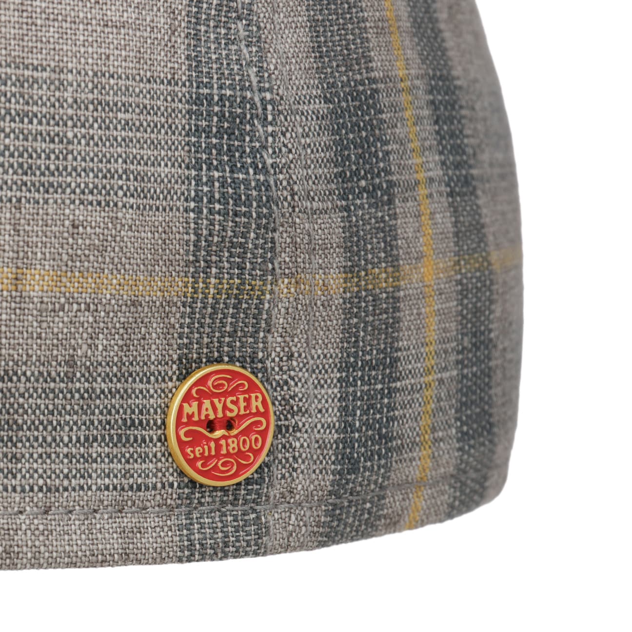 Mayser Paddy Kampen Linen Flat Cap - Classic Irish Style Summer Hat for Men | Perfect for Outdoor Activities, Golf, Fishing & Casual Wear