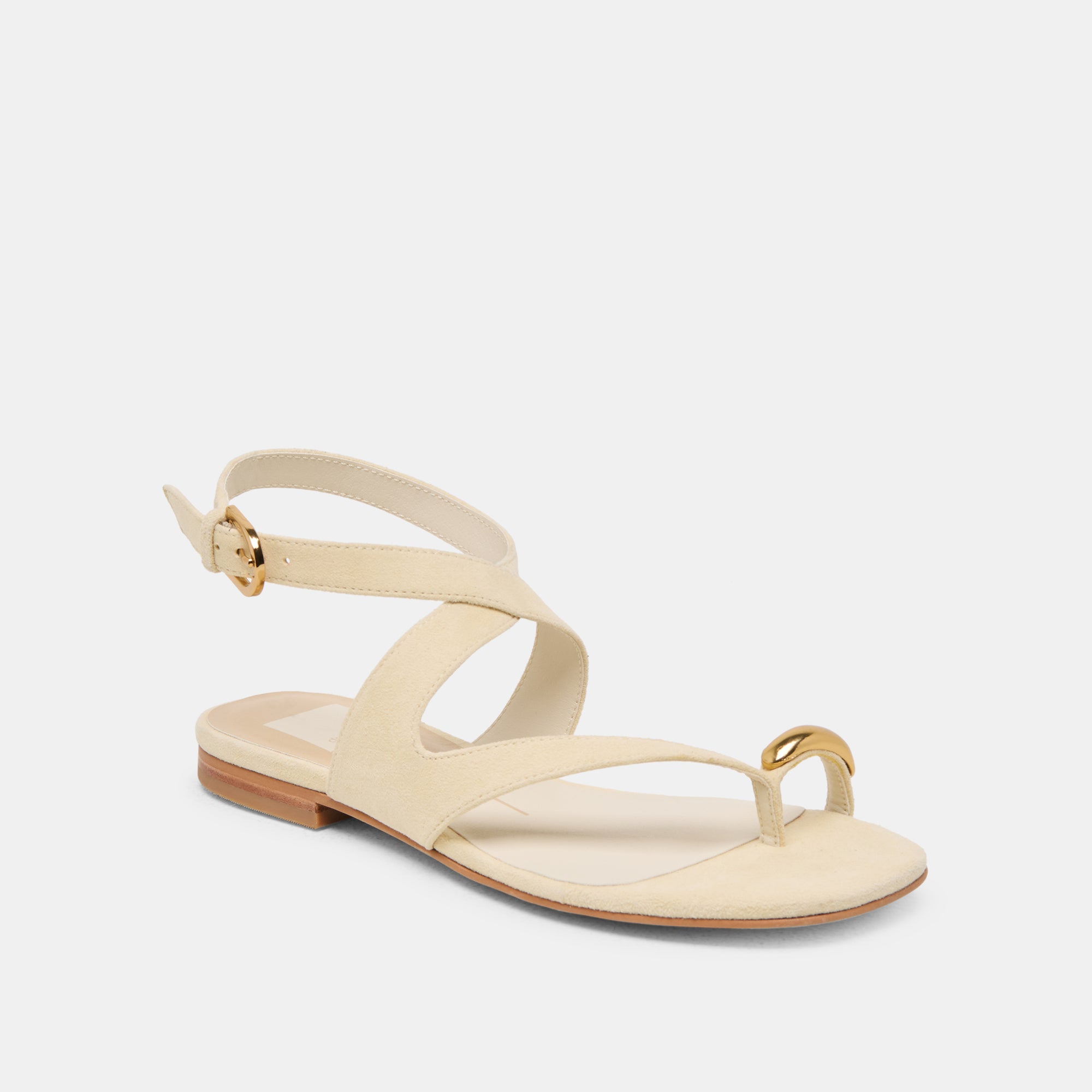 Earla Sandals for Women - Natural Suede Comfortable Summer Slide Sandals - Perfect for Beach, Vacation, and Casual Outings