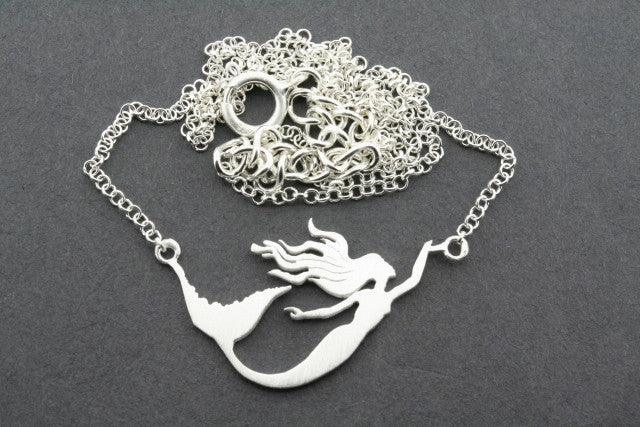 Elegant Mermaid Necklace in Sterling Silver - Perfect for Beach Parties, Gifts & Everyday Wear