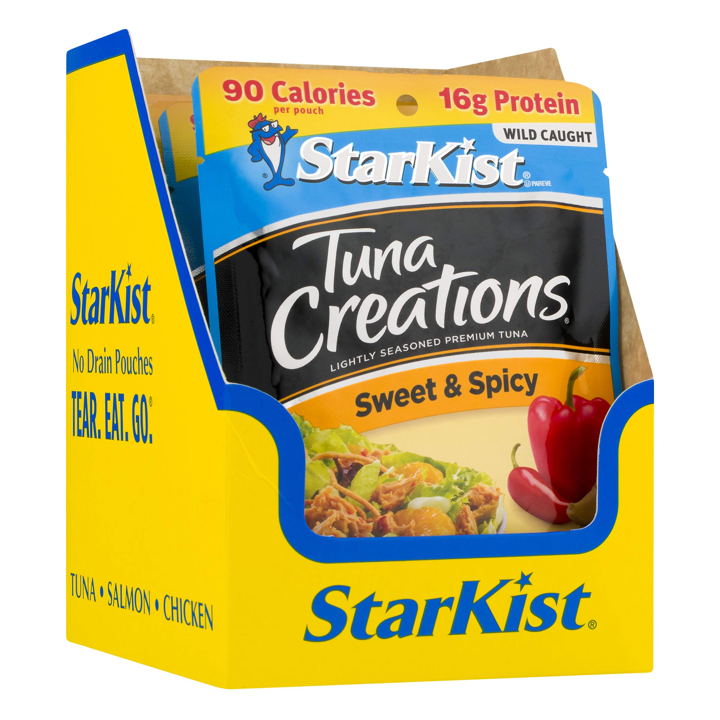 StarKist Sweet & Spicy Tuna Creations, 2.6 Oz Pouch (Pack of 12) – Perfect for Lunches, Salads & Quick Protein Snacks