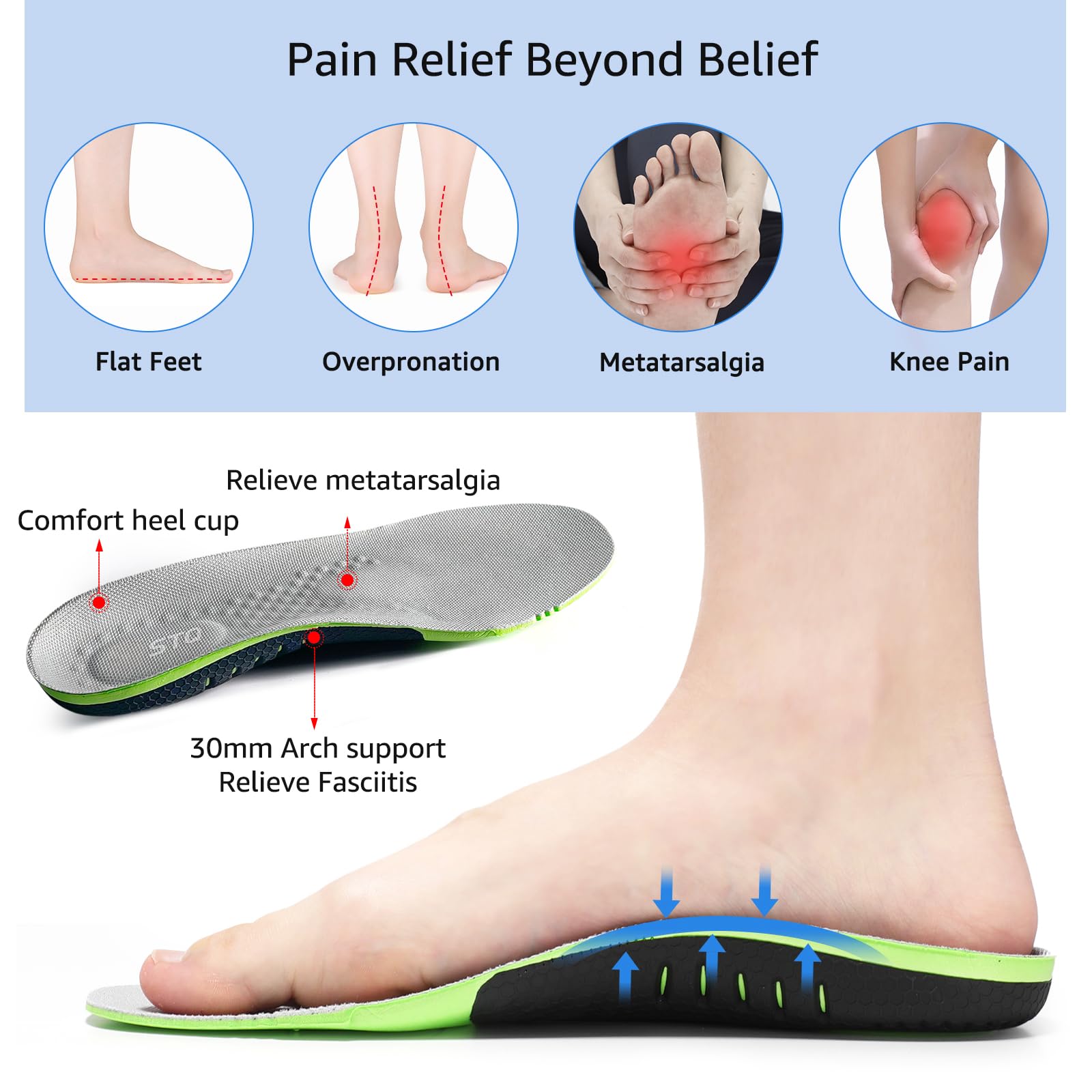 STQ Women's Orthopedic Walking Shoes - Comfortable Slip-On Sneakers for Plantar Fasciitis, Arch Support & Pain Relief - Perfect for Walking, Travel & Everyday Comfort