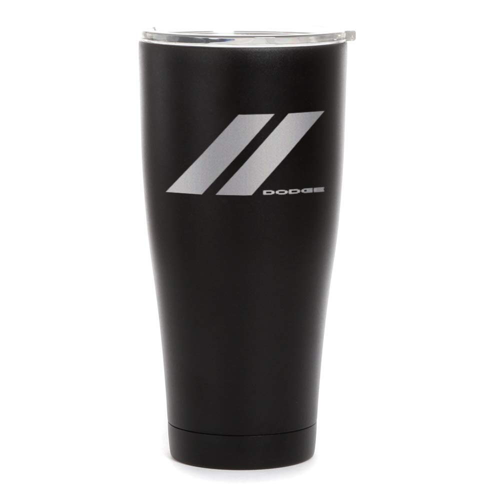 Dodge Rhombus Logo Laser Engraved SIC Tumbler - 30 oz Insulated Stainless Steel Cup for Coffee, Tea & Cold Drinks | Perfect for Office, Gym & Outdoor Activities