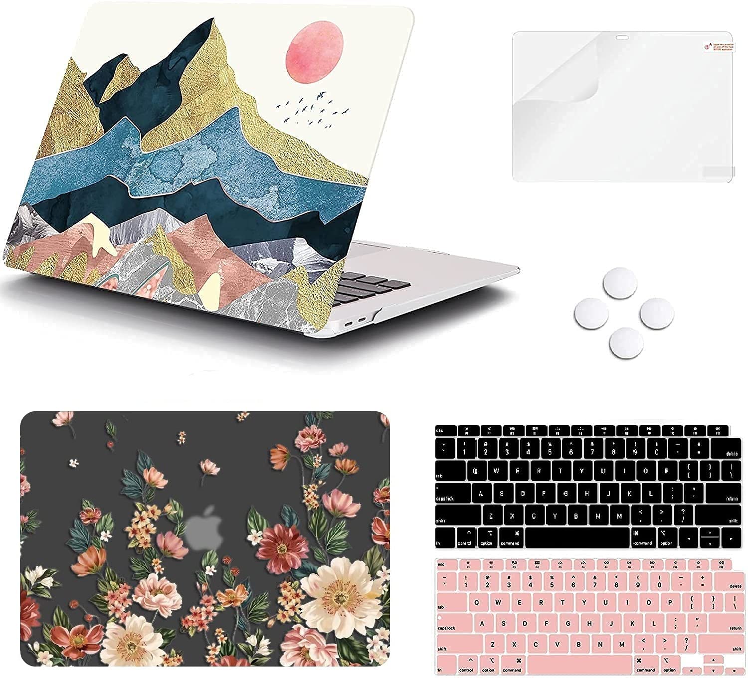 iCasso MacBook Air 13 Inch Case (2018-2020 Models A2337 M1/A1932/A2179) - Durable Hard Shell Protective Cover with Retina Display & Touch ID Compatibility - Perfect for Work, Travel and School Use
