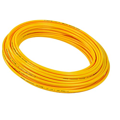 High-Temperature Resistant Flexible Yellow PVC Tubing - 1/2