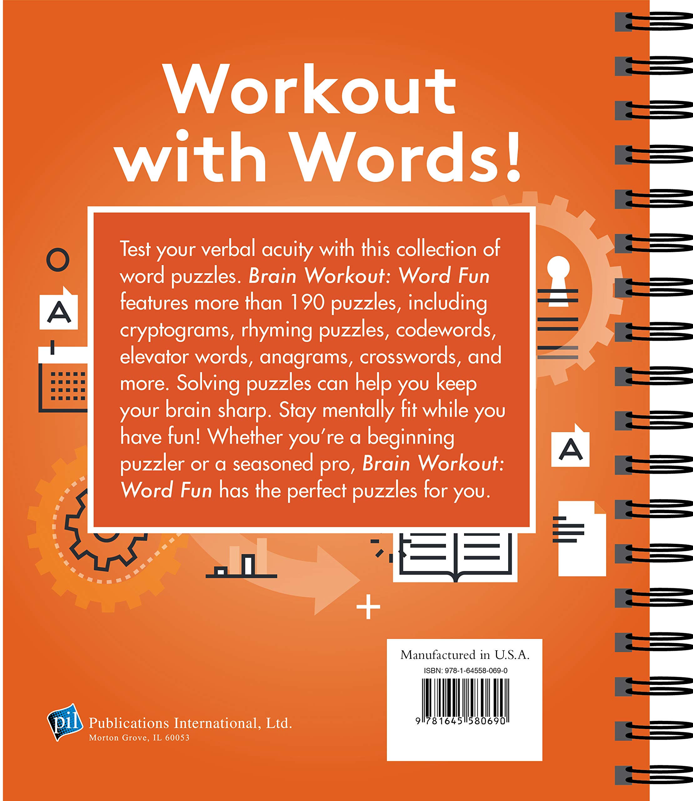 Brain Games - Word Puzzles & Brain Workout for Adults: Fun Vocabulary Challenges for Memory Improvement & Mental Exercise | Perfect for Travel, Office Breaks & Family Game Nights