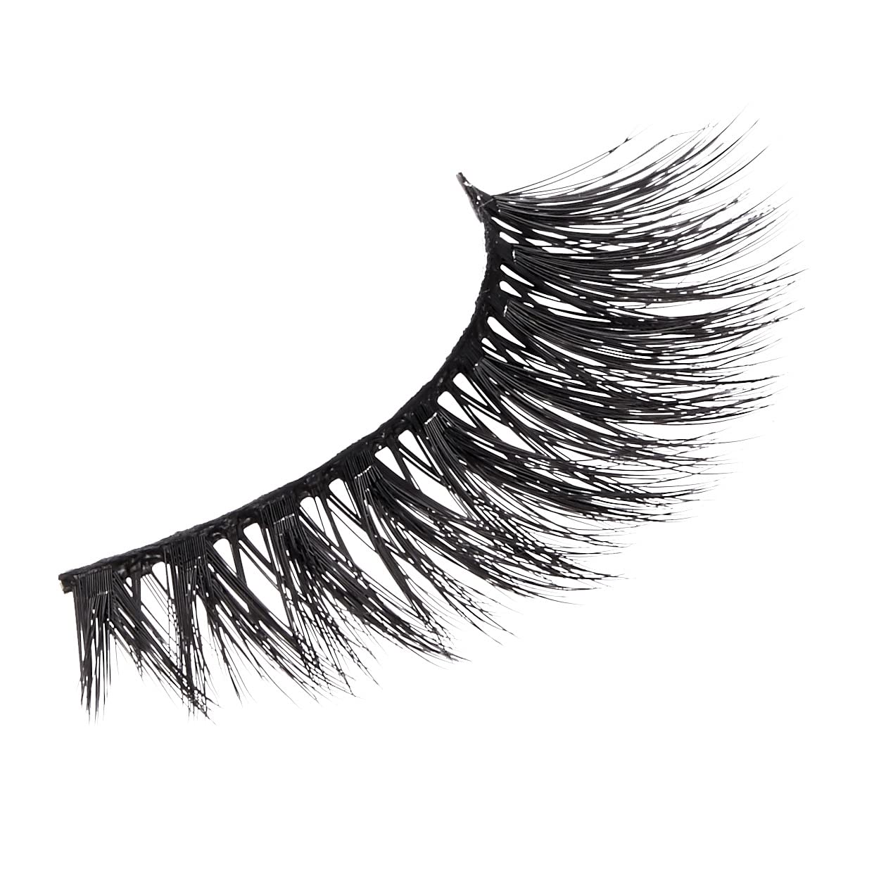 KISS Lash Couture 5th Avenue Collection False Eyelashes - Handcrafted Silk-Like Fibers, Reusable & Contact Lens Friendly (Style 'Splendor') - Includes Adhesive Lash Glue & 1 Pair Black Fake Lashes | Perfect for Parties, Weddings & Special Occasions