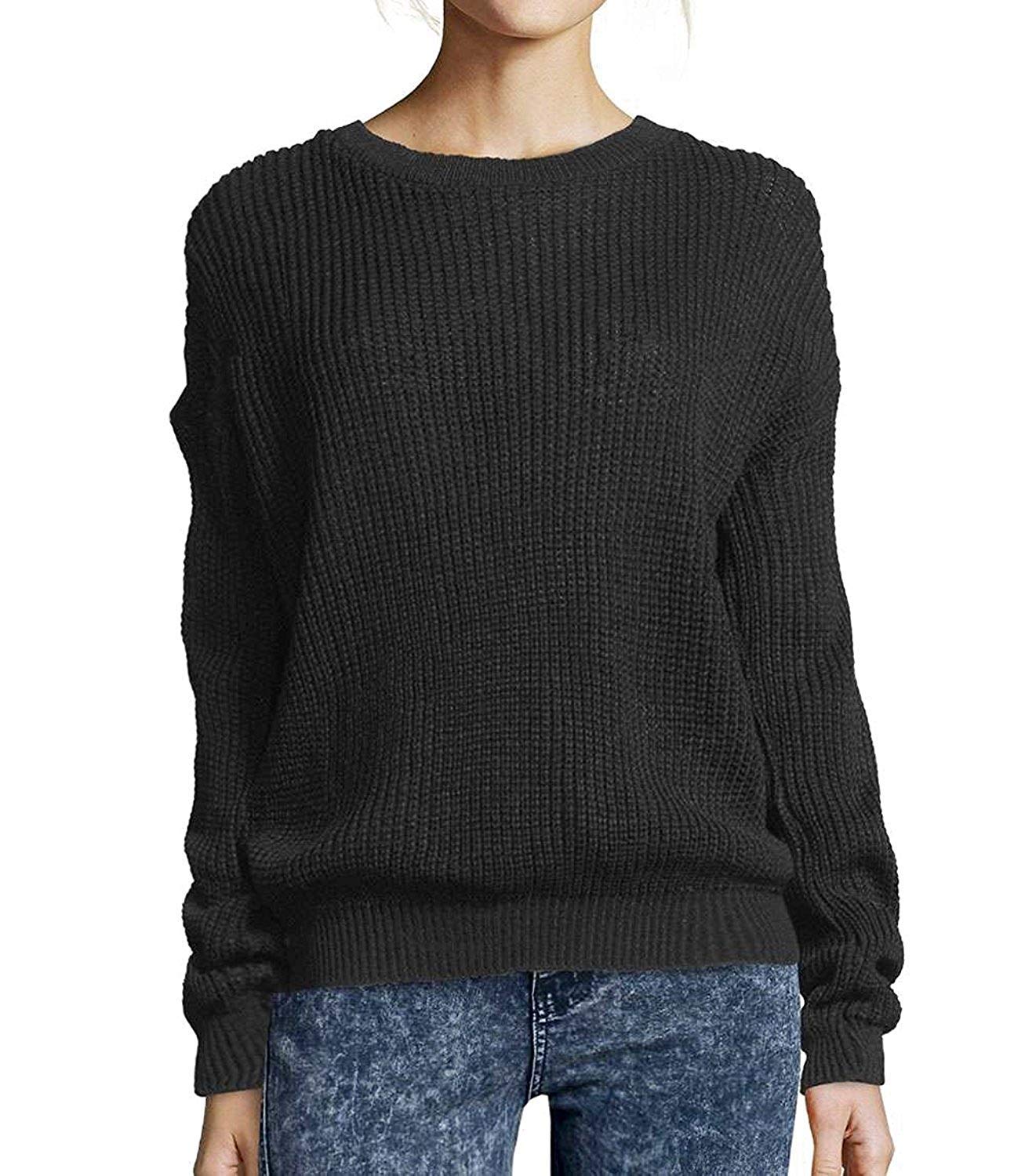 Women's Oversized Chunky Knit Sweater - Long Sleeve Baggy Knit Jumper for Ladies | Cozy Winter Pullover for Casual Outfits & Layering