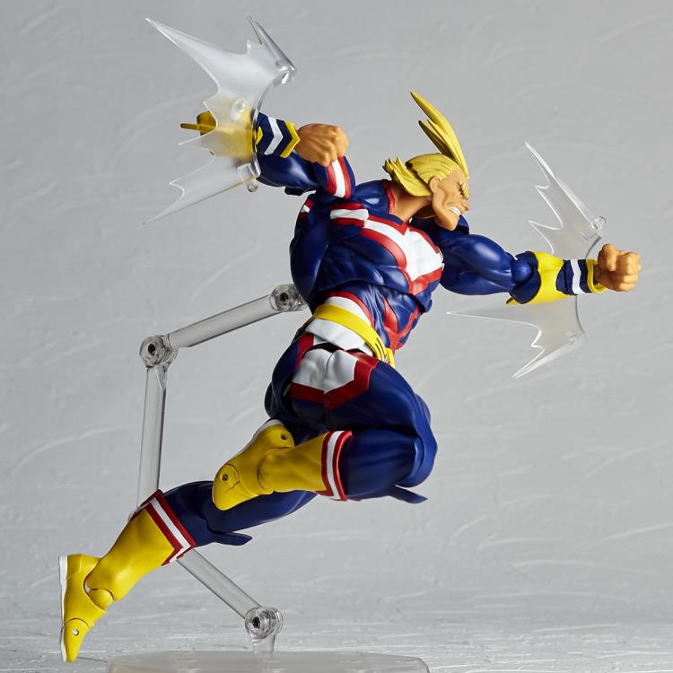 Amazing Yamaguchi Revoltech All Might Action Figure - My Hero Academia Anime Collectible for Display & Play