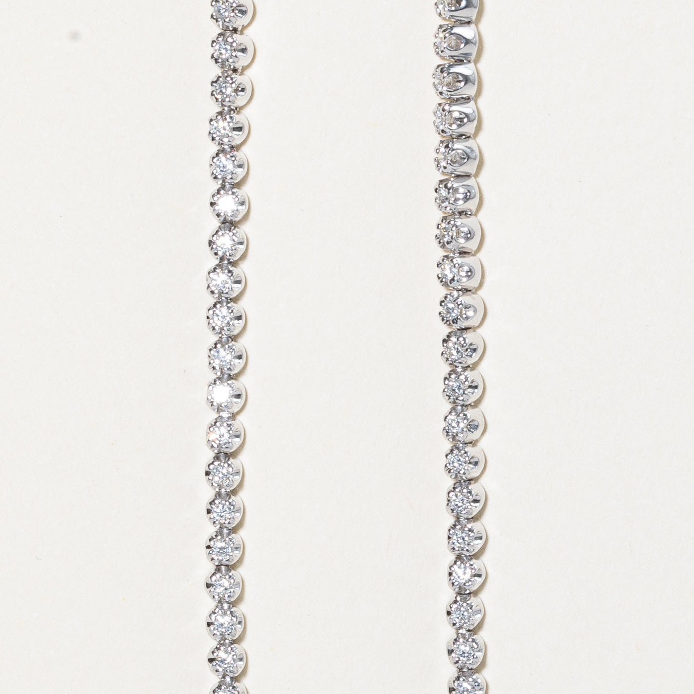 5.00ctw Diamond Tennis Necklace - 17 Inch Sterling Silver Chain | Elegant Jewelry for Women | Perfect for Weddings, Parties & Special Occasions