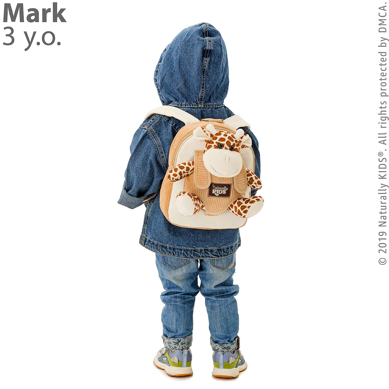 Giraffe Backpack for Kids 3-5 Years Old | Soft Stuffed Animal Toy & Cute Toddler Gift for Boys & Girls | Perfect for School, Travel & Playtime