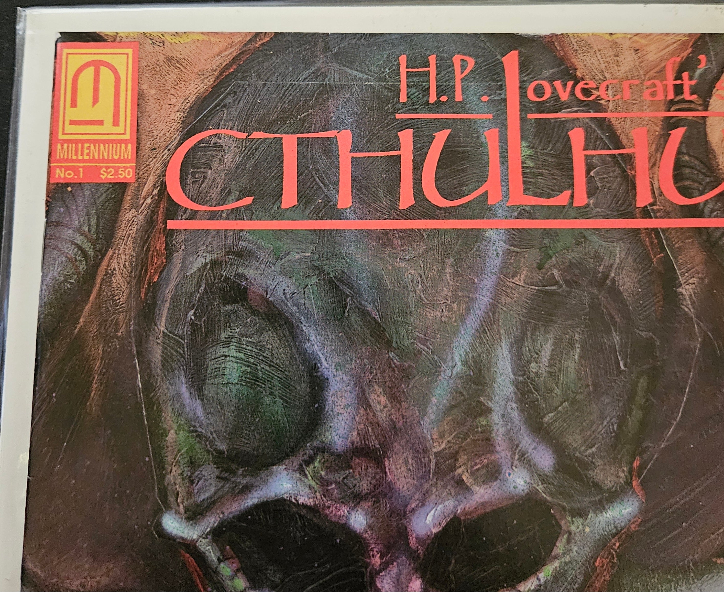 H.P. Lovecraft's Cthulhu #1 Comic Book - Millennium Comics 1991 Edition - Collectible Horror Graphic Novel for Fans & Collectors - Perfect for Halloween Decor & Comic Book Displays