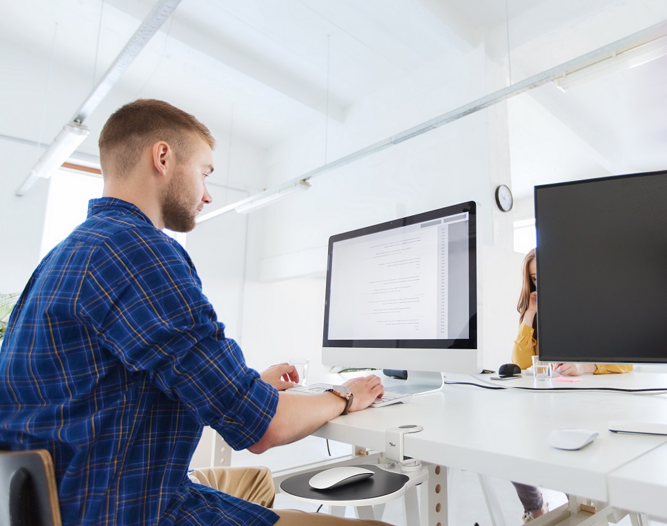 Ergonomic Clip-On Mouse Pad & Laptop Stand with Detachable Wrist Support - Perfect for Office, Home & Travel Use