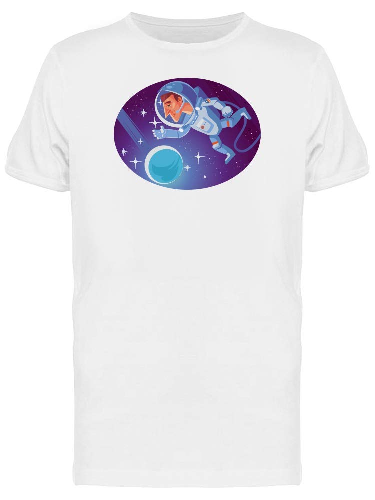 Men's Astronaut in Cosmic Space T-Shirt - Cool Graphic Tee for Space Enthusiasts | Perfect for Casual Wear, Gifts & Space-Themed Events
