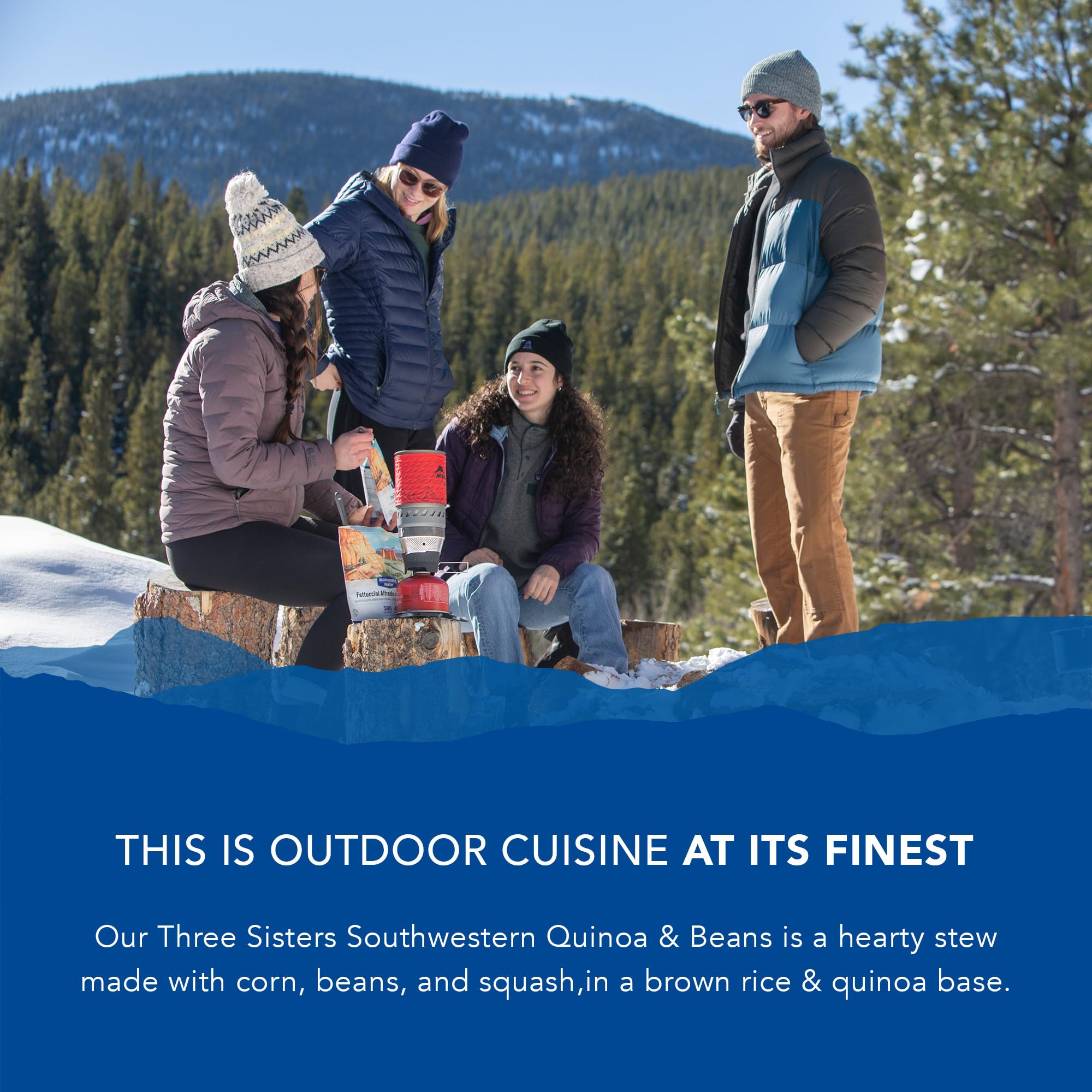 Backpacker's Pantry Three Sisters Southwestern Quinoa & Beans - Freeze Dried Camping Meal - High Protein Vegan Gluten-Free Emergency Food (1 Pack, 18g Protein) - Perfect for Hiking, Backpacking & Outdoor Adventures