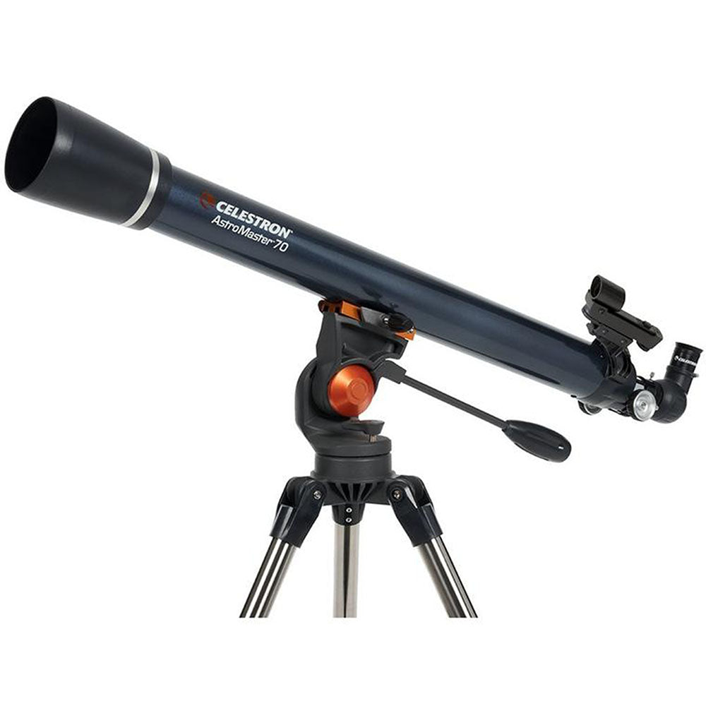 Celestron AstroMaster 70 AZ Refractor Telescope for Adults & Beginners - Portable Astronomy Telescope with Fully Coated Glass Optics, Adjustable Tripod - Perfect for Stargazing, Moon Viewing & Backyard Astronomy