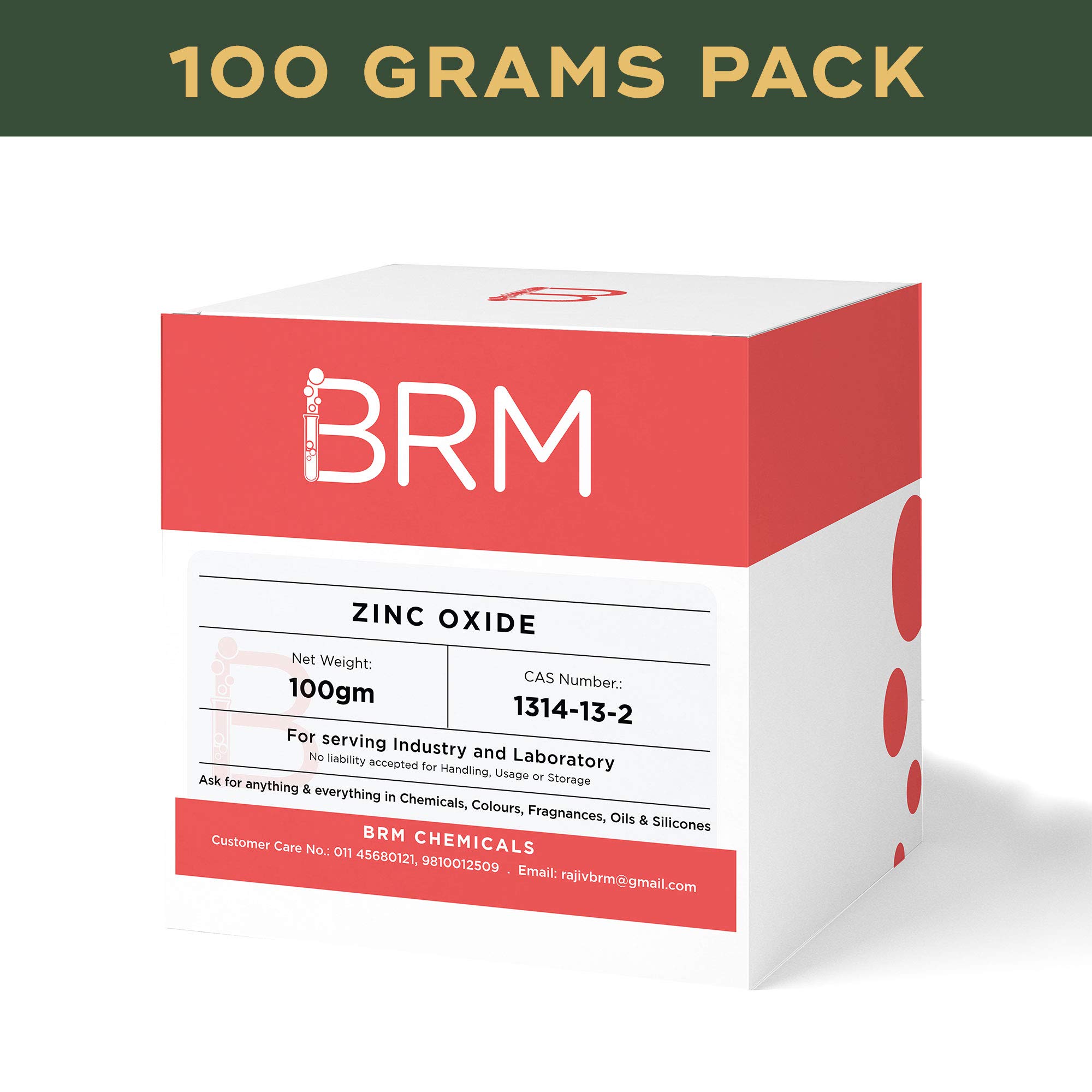 BRM Chemicals - Zinc Oxide Powder 200g for DIY Skincare, Soap Making, Shampoo & Sunscreen - Natural Cosmetic Ingredient for Face, Hair & Body Care | Perfect for Homemade Beauty Products & Sun Protection