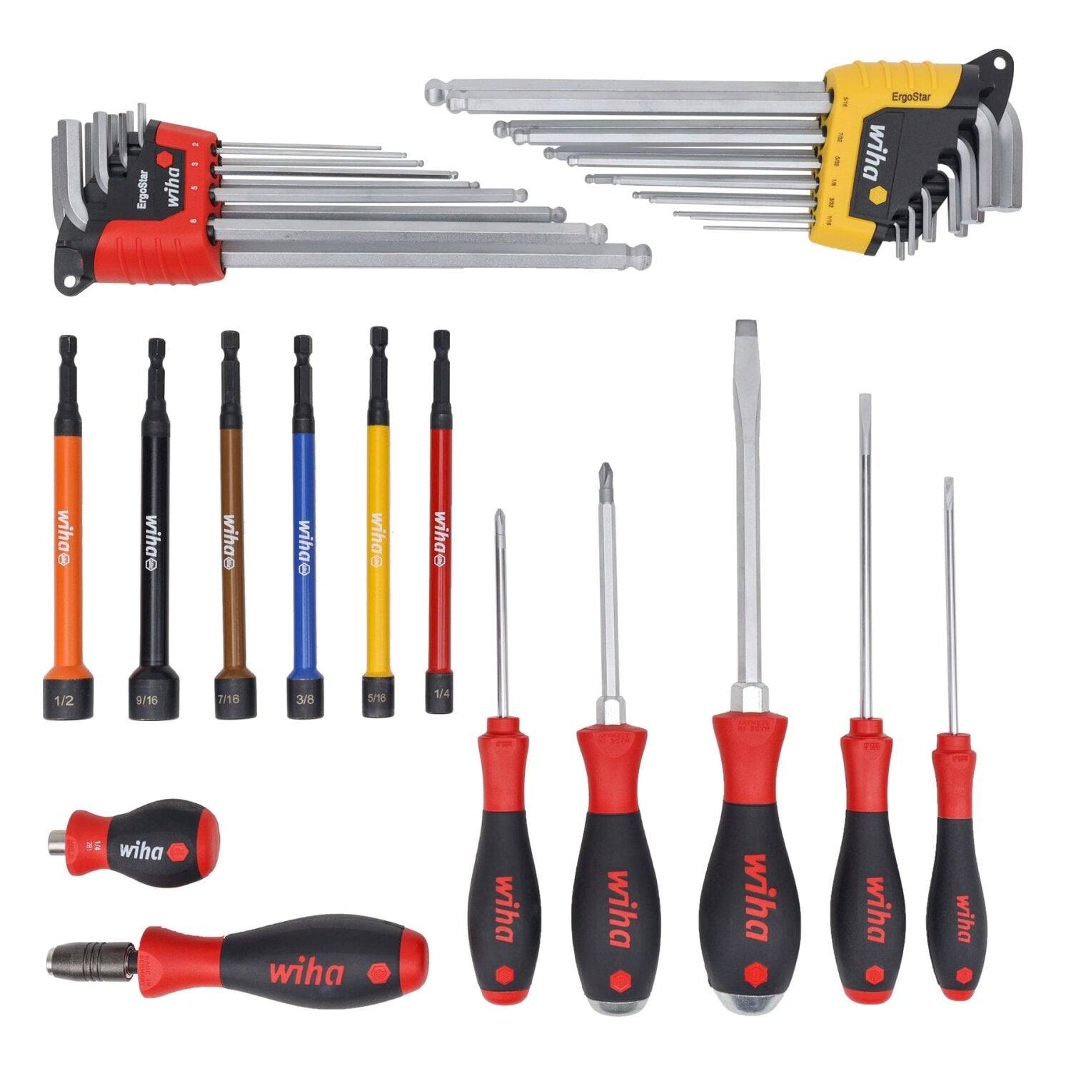 Wiha Tools 91873 Industrial MRO Tool Kit - 80 Piece Heavy Duty Backpack Set for Professional Mechanics & Electricians | Perfect for Workshop Repairs, Construction Sites & Automotive Maintenance