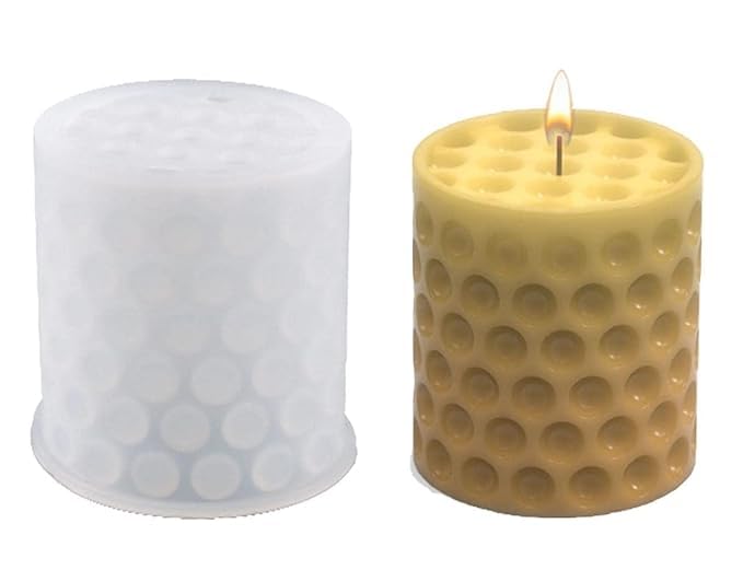 Premium Silicone Candle Molds for DIY Candle Making - 7x6.5cm Reusable Epoxy Resin Molds for Wax Candles, Soap Making, Polymer Clay & Craft Projects - Perfect for Home Decor, Gifts & Relaxation