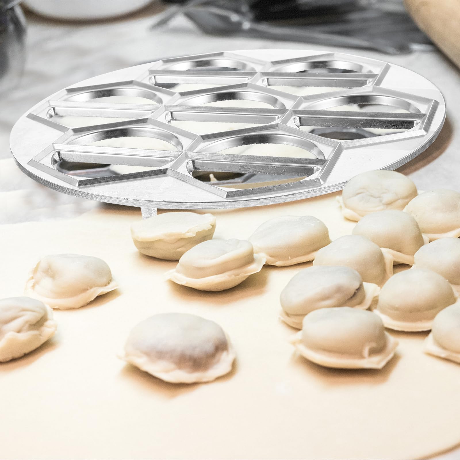 Premium Russian Pelmeni Mold - Stainless Steel Dumpling Maker for Handmade Ravioli, Vareniki & Pierogi | Perfect for Homemade Dumplings, Family Cooking & Traditional Eastern European Cuisine