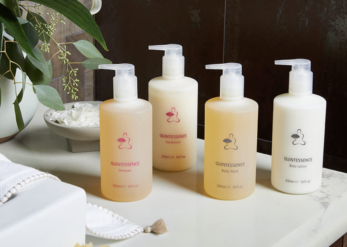 Premium Shower Set with Shampoo, Conditioner, Body Wash & Lotion - Spa & Aromatherapy Collection for Relaxing Bath Experience - Hotel Quality 10oz Travel Size - Perfect for Home, Gifts & Vacation Essentials