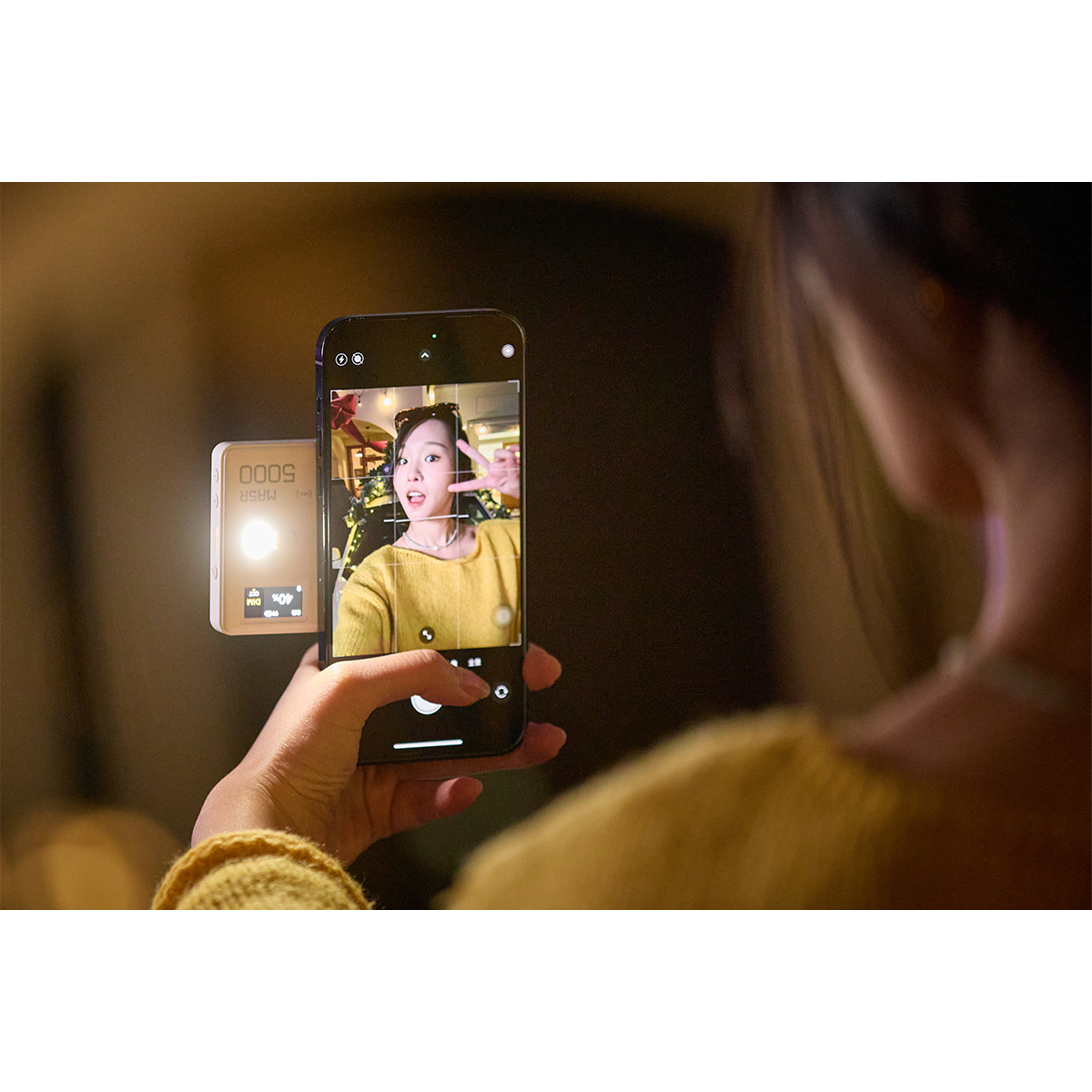 Godox MA5R RGB LED Light with Built-in Power Bank - Portable & Rechargeable for Photography, Videography, and Outdoor Lighting (Black) | Perfect for YouTube, TikTok, Vlogging, and Camping