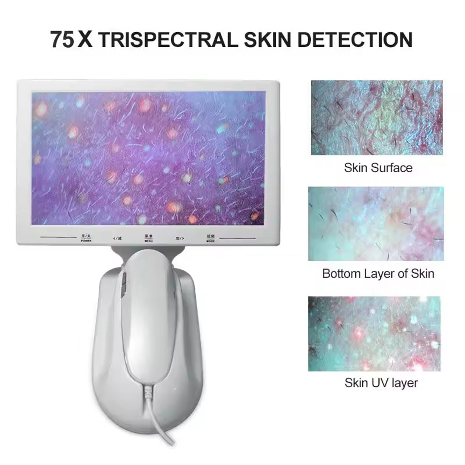 **11 Inch HD Screen Digital Scalp & Skin Analyzer – Hair Follicle Detector & Moisture Tester for Home, Spa & Salon – Perfect for Hair & Scalp Care, Skin Diagnosis & Beauty Treatments**