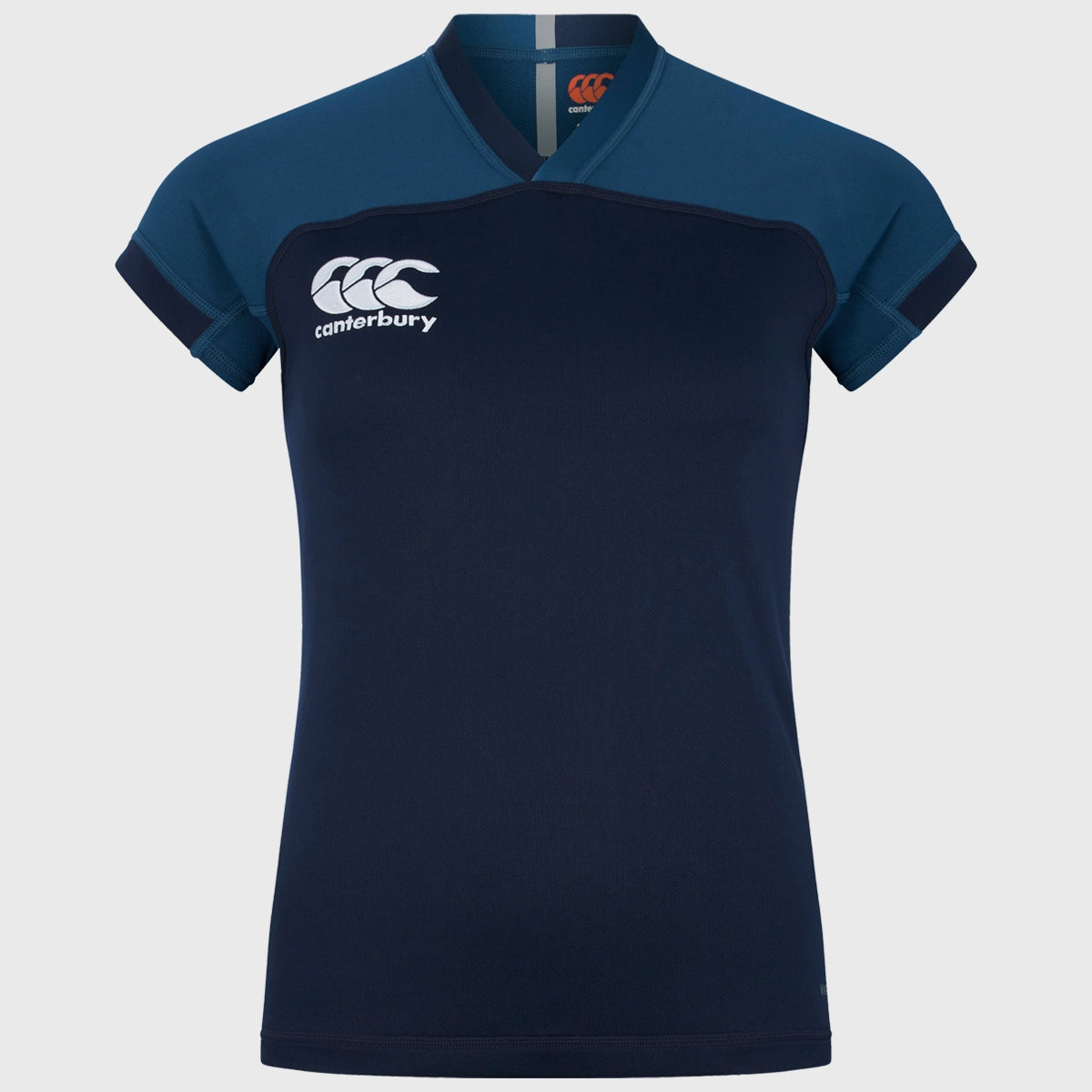 Canterbury Women's Evader Rugby Training Jersey - Navy Blue Breathable Performance Shirt for Rugby Practice & Team Sports