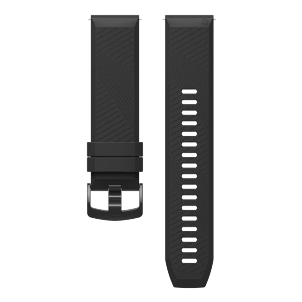 COROS 22mm Silicone Replacement Watch Band - Black | Durable & Comfortable Strap for Smartwatches & Fitness Trackers | Perfect for Running, Swimming & Daily Wear